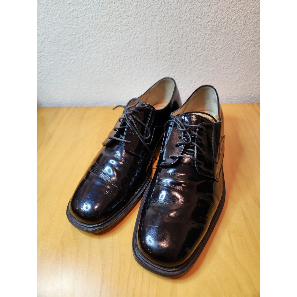 Johnston & Murphy Men's Black Patent Leather Dress Shoes Oxford‎ Size 9M